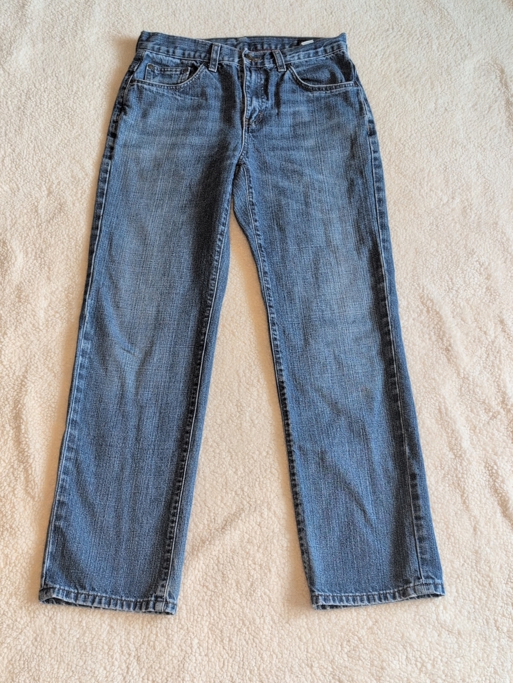 Chaps Men's Straight 30x32 Jeans Medium Blue Denim